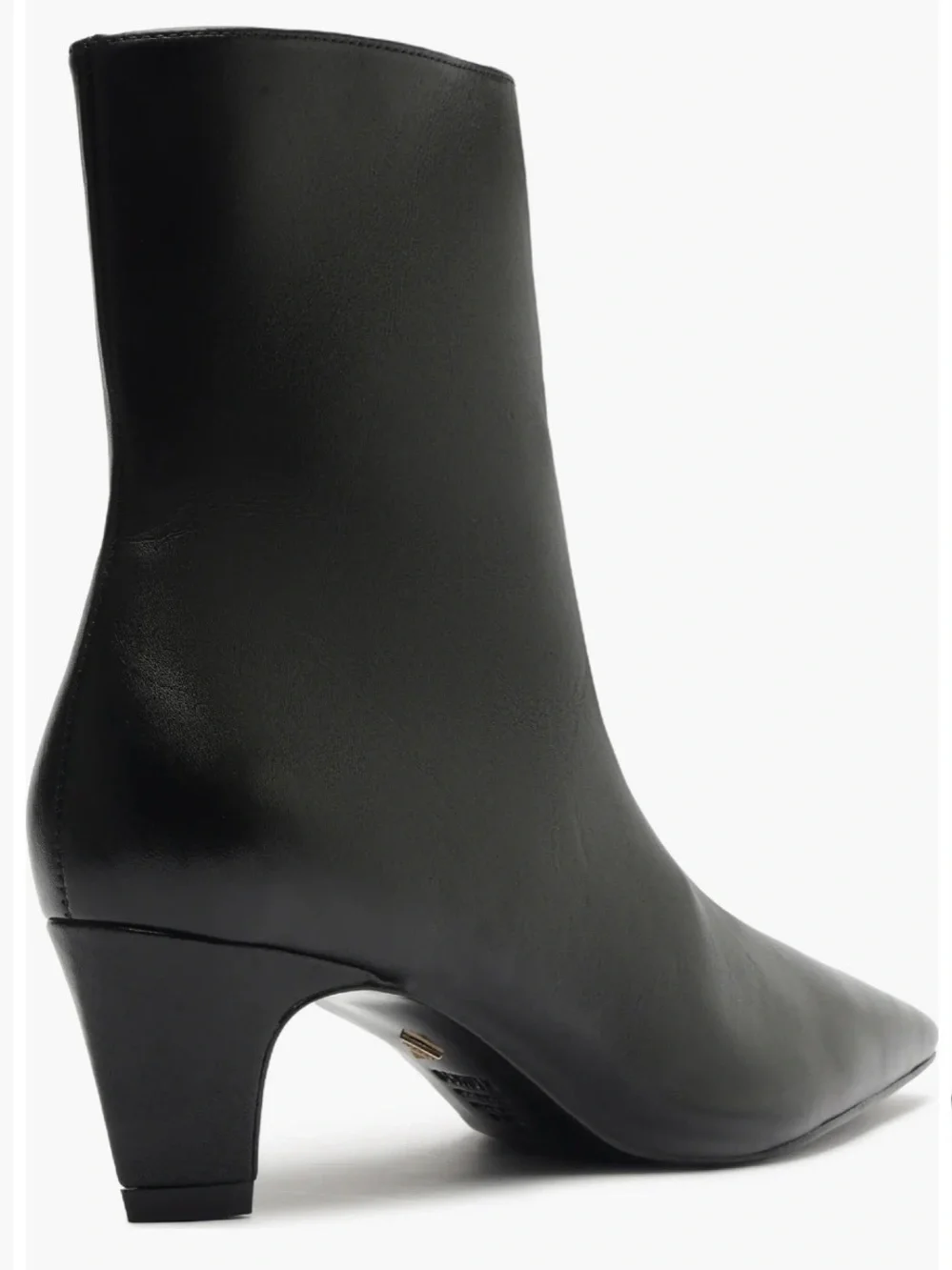 SCHUTZ Dellia Black Leather Square Toe Ankle Boots - Size 8